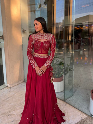 The Rosewood Lehenga - S image