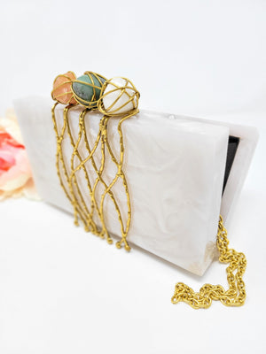 Triple Stone Resin Clutch image 0