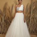 White Tulle Skirt Set image 0