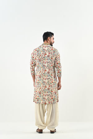 IB HIGHLIGHTED KURTA WITH COWL PANTS image 1