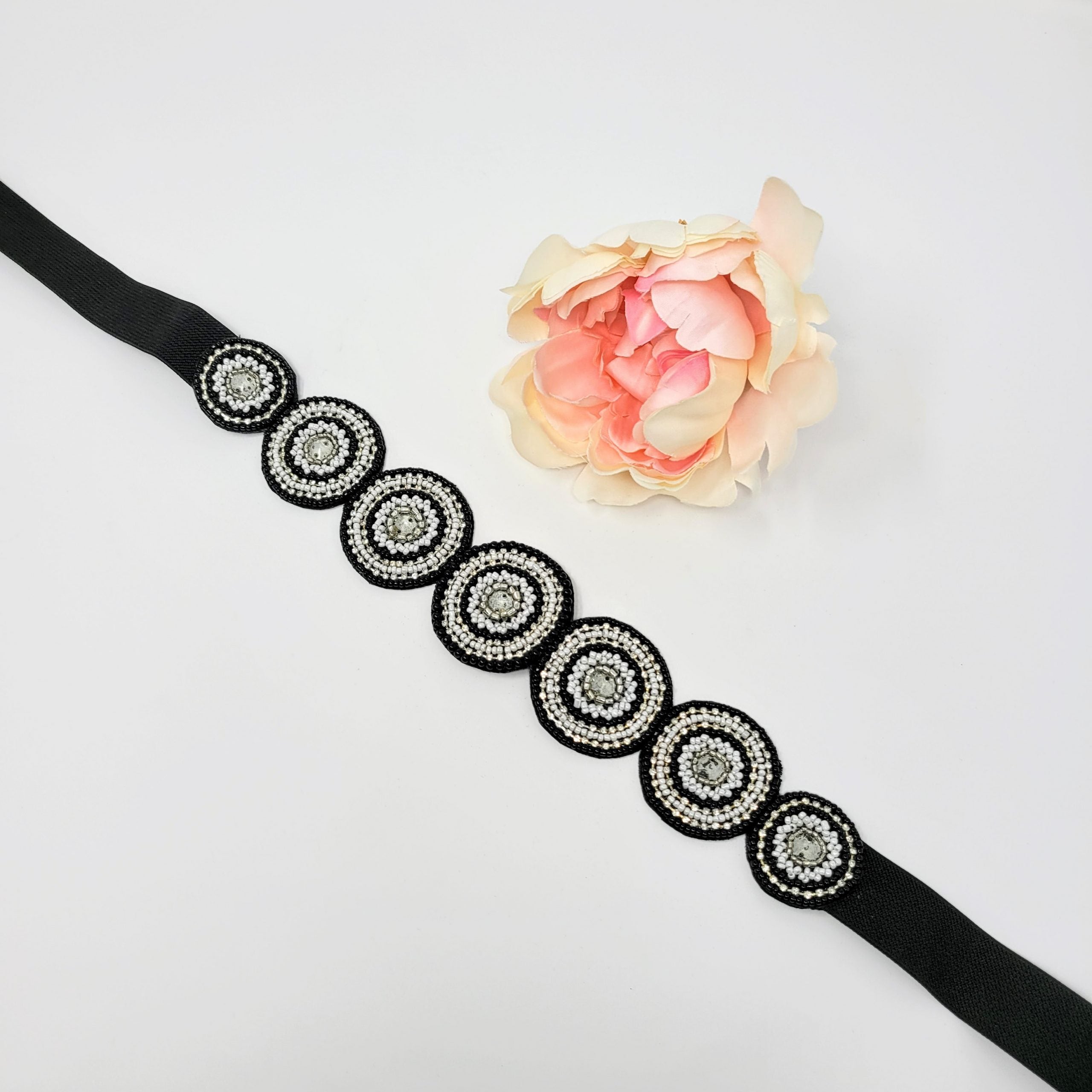 Black Bead Work Belt image 0