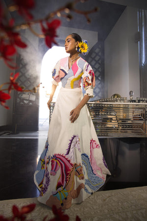 Horse Lehenga Set image 6