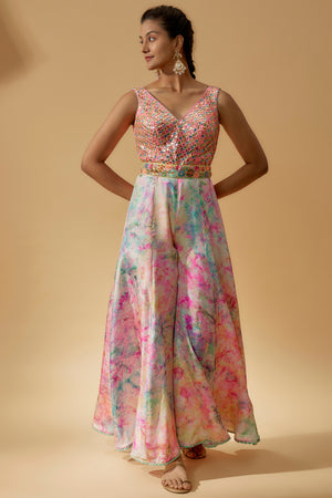 Tie-Dye Embroidered Jumpsuit image 3