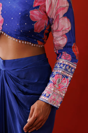 Saphire Drape Skirt Set image 5