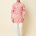 Pink Floral Kurta image 0