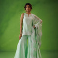 Mint Green Flared Sharara Set