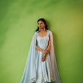 Powder Blue Anarkali Set