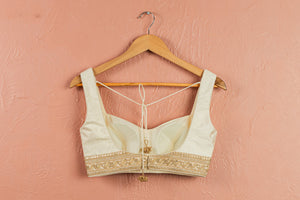Ivory Stonework Lehenga Set image 2