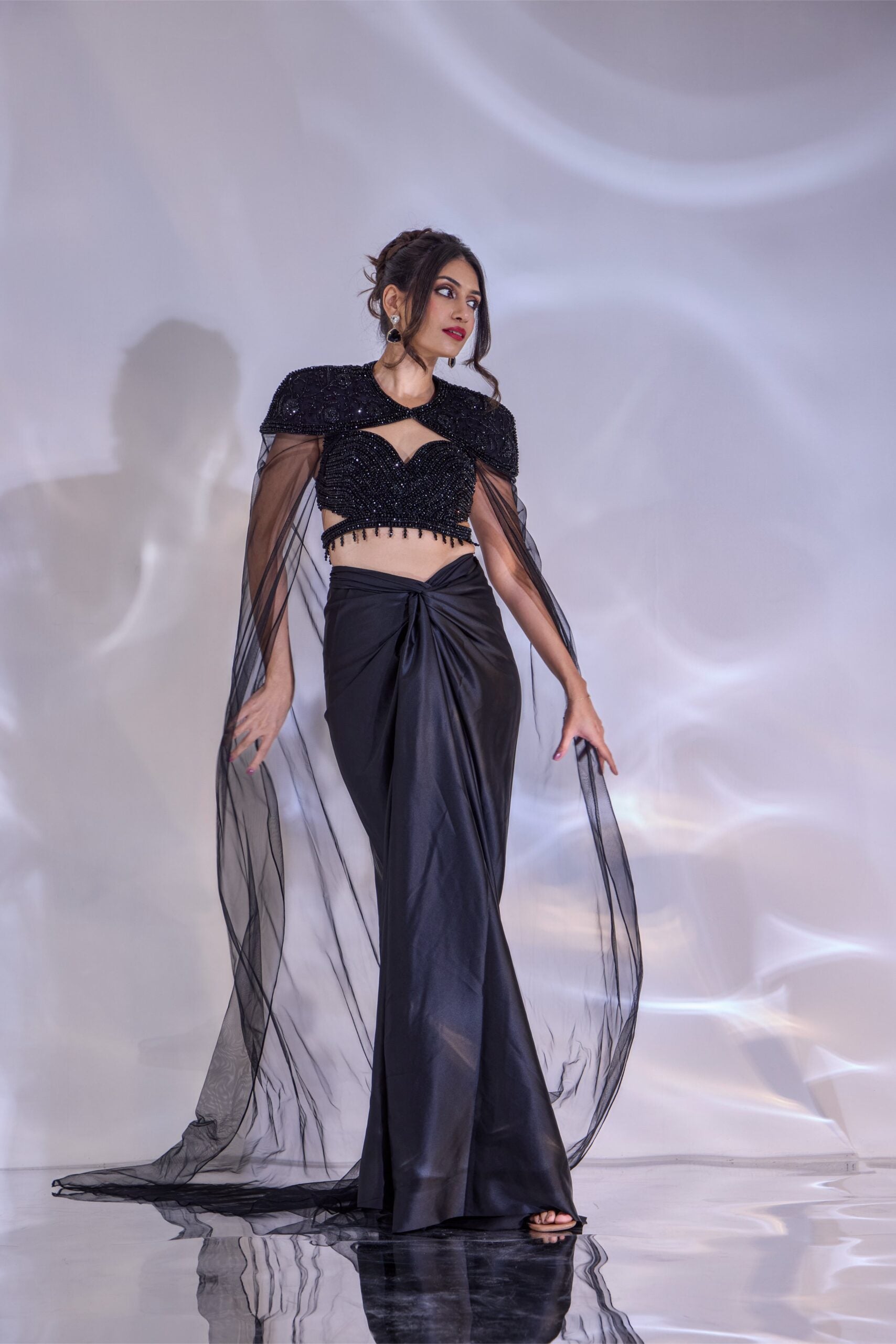 Jeevon Drape Skirt Set - S image