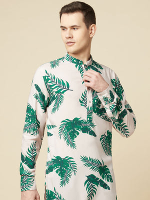 Tropical Green Kurta image 3