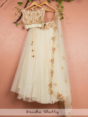 Ivory Zardosi Lehenga Set image 1