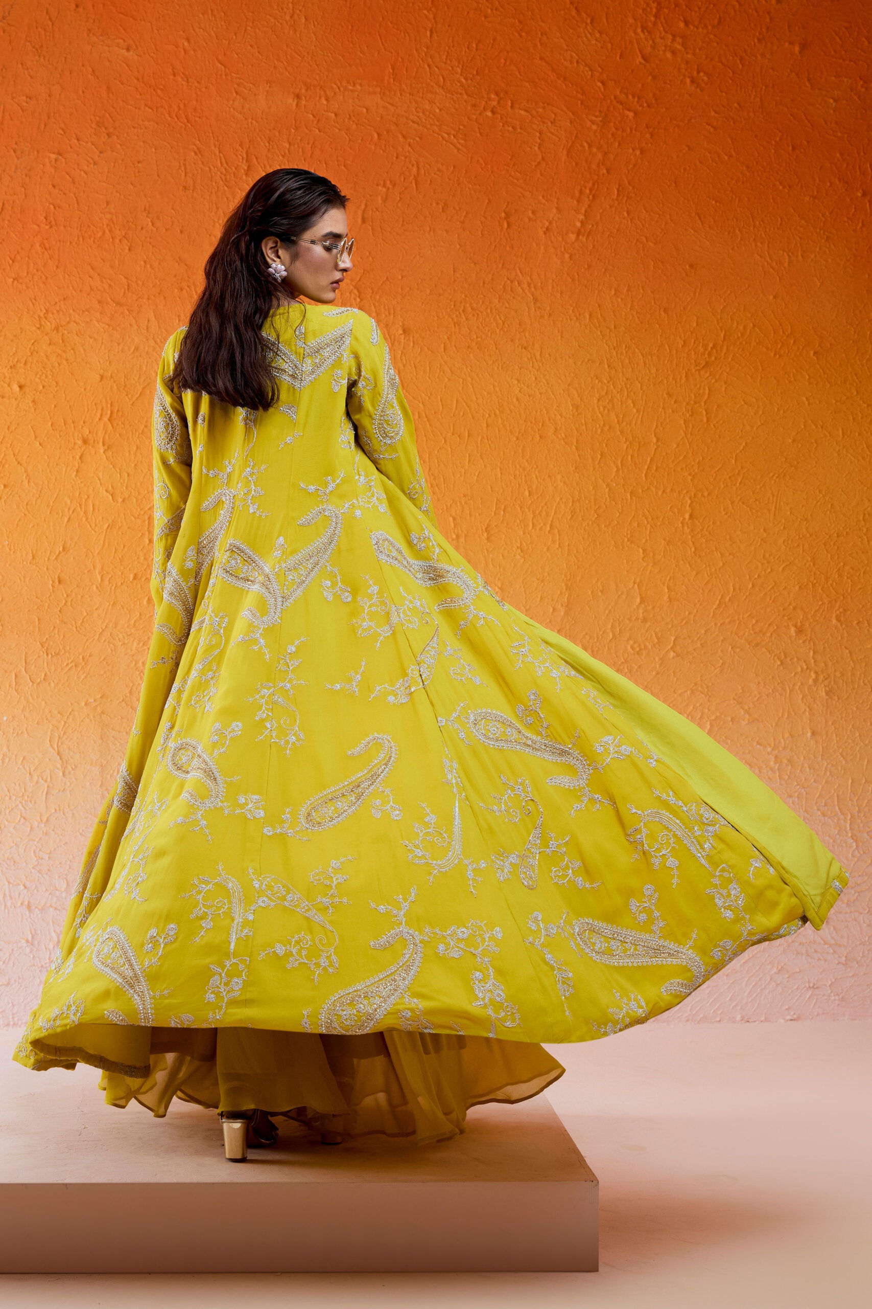 Long Jacket Sharara Set image 6