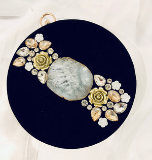 Black Round Clutch image 2