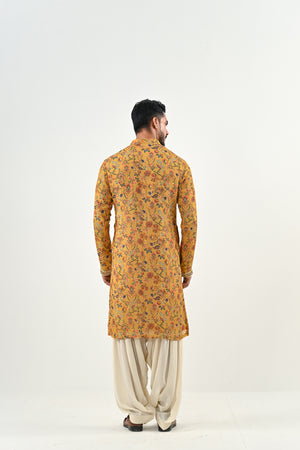 M HIGHLIGHTED KURTA WITH COWL PANTS image 4