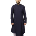 Blue Drape Kurta with Churidar image 0