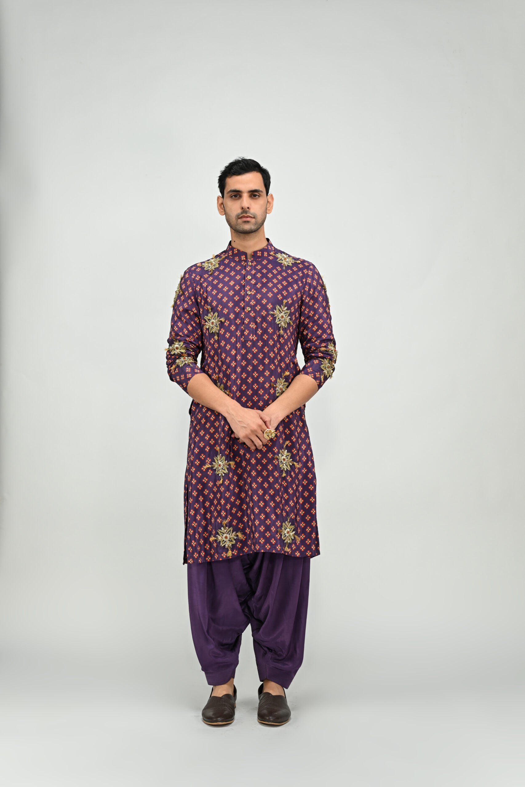 Plum Highlighted  Paired with Cowl Pants image 4