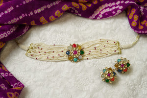 Multi Color Choker Set image 2