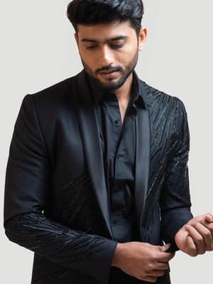 Black Rain Blazer Set image 2