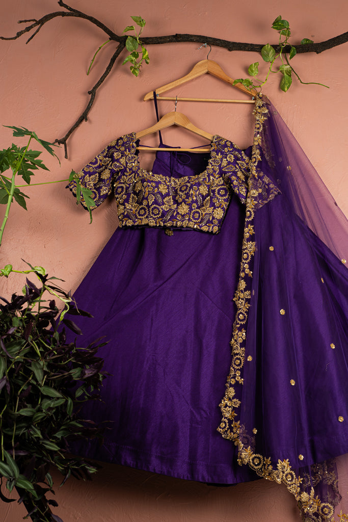 Violet Lehenga Set image 0