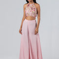 Light Pink Flared Pant Set image 0