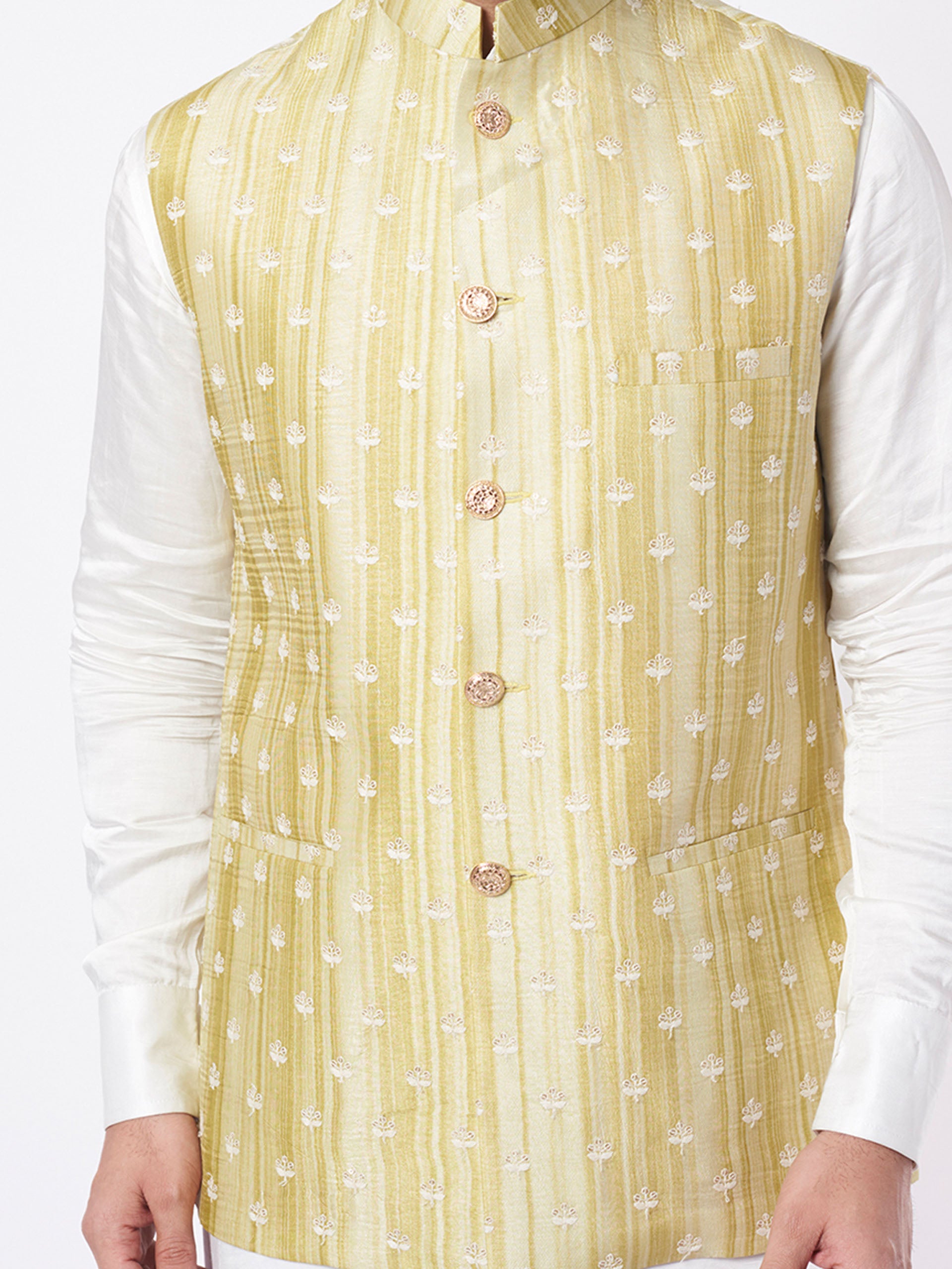 Yellow Gold Bundi Jacket Set image 1