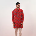 S PRINTED KURTA SET image 0
