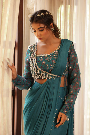 Pre Drape Saree image 3