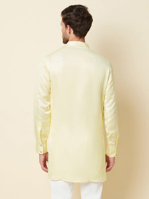 Yellow Linen Kurta image 2