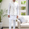 Lucknowi Embroidered Bundi Jacket image 0