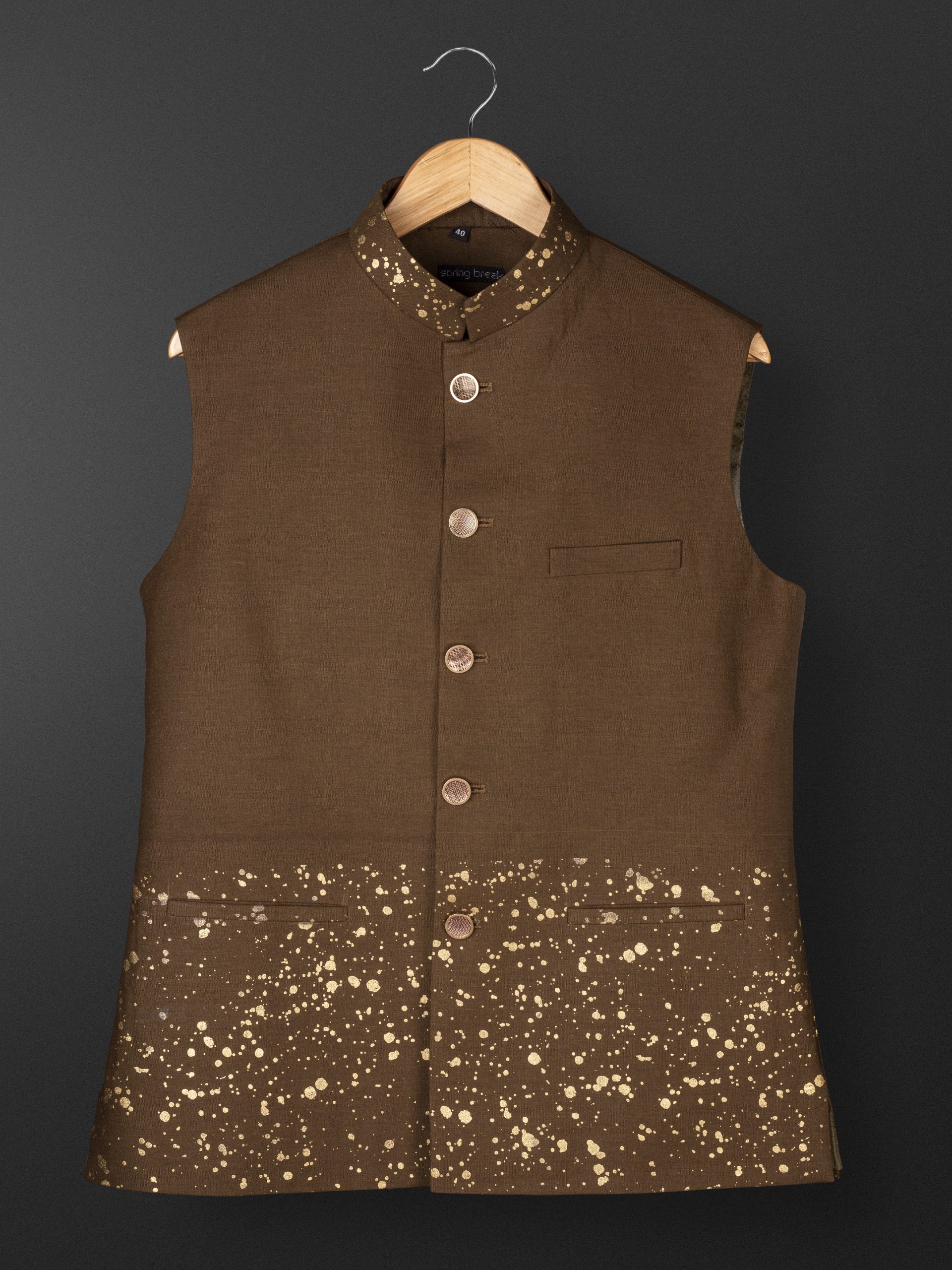 Splash Of Gold Bundi Jacket - XL image