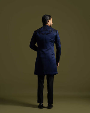 Navy Achkan Set image 1