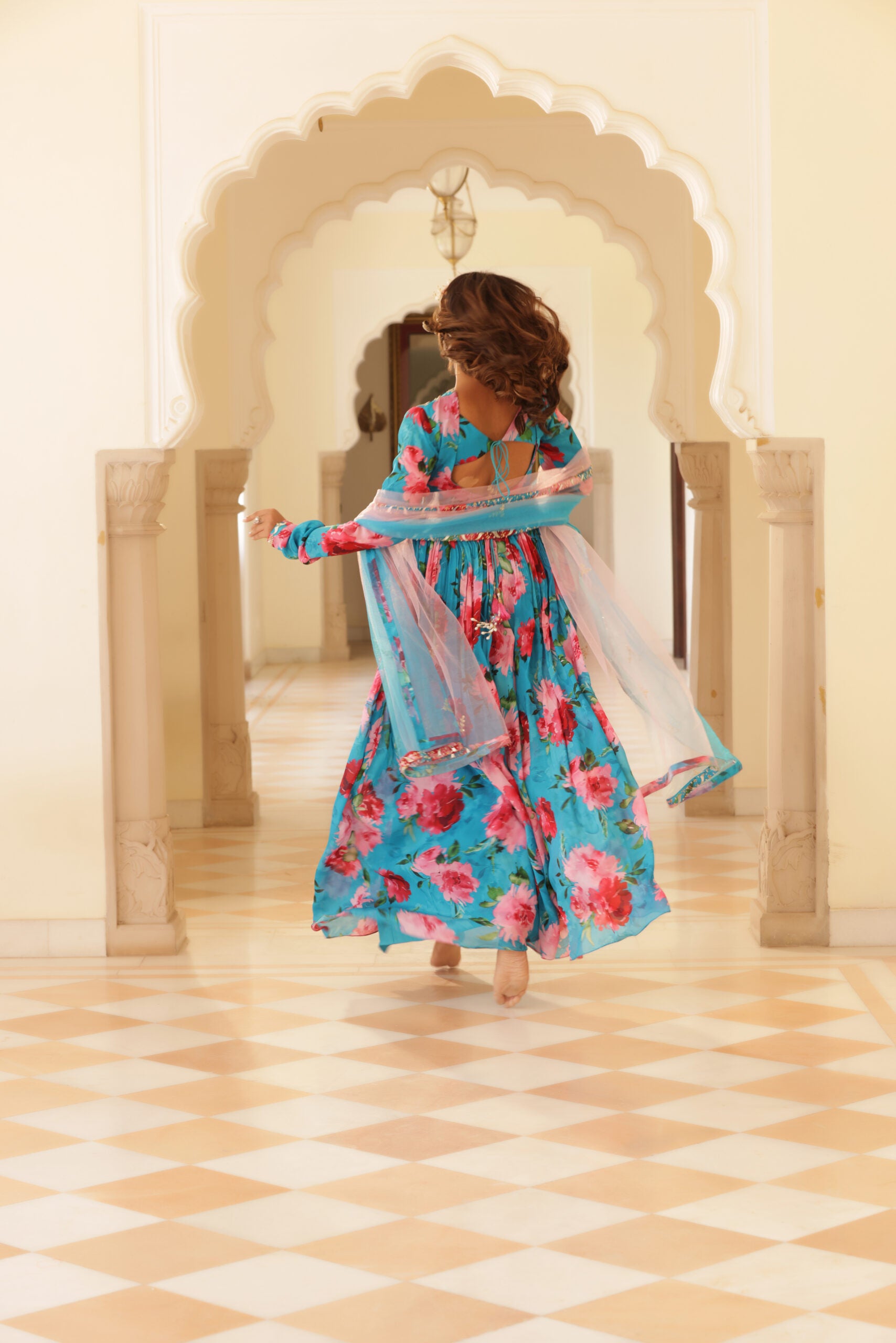 Floral Printed Anarkali image 7
