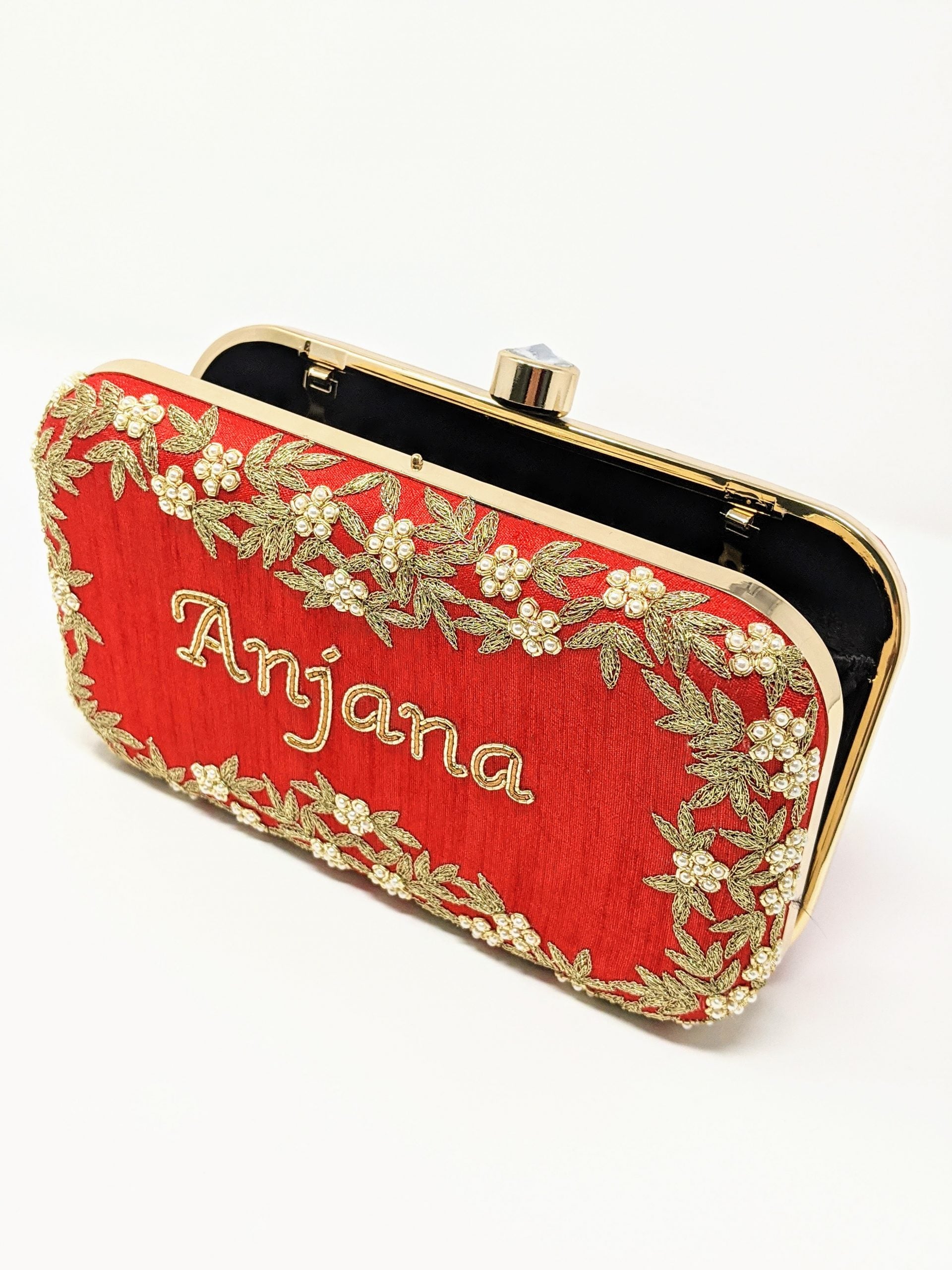 Rectangle Embroidered Clutch image 0