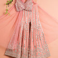 Watermelon Pink Mirror Sharara Set image 0