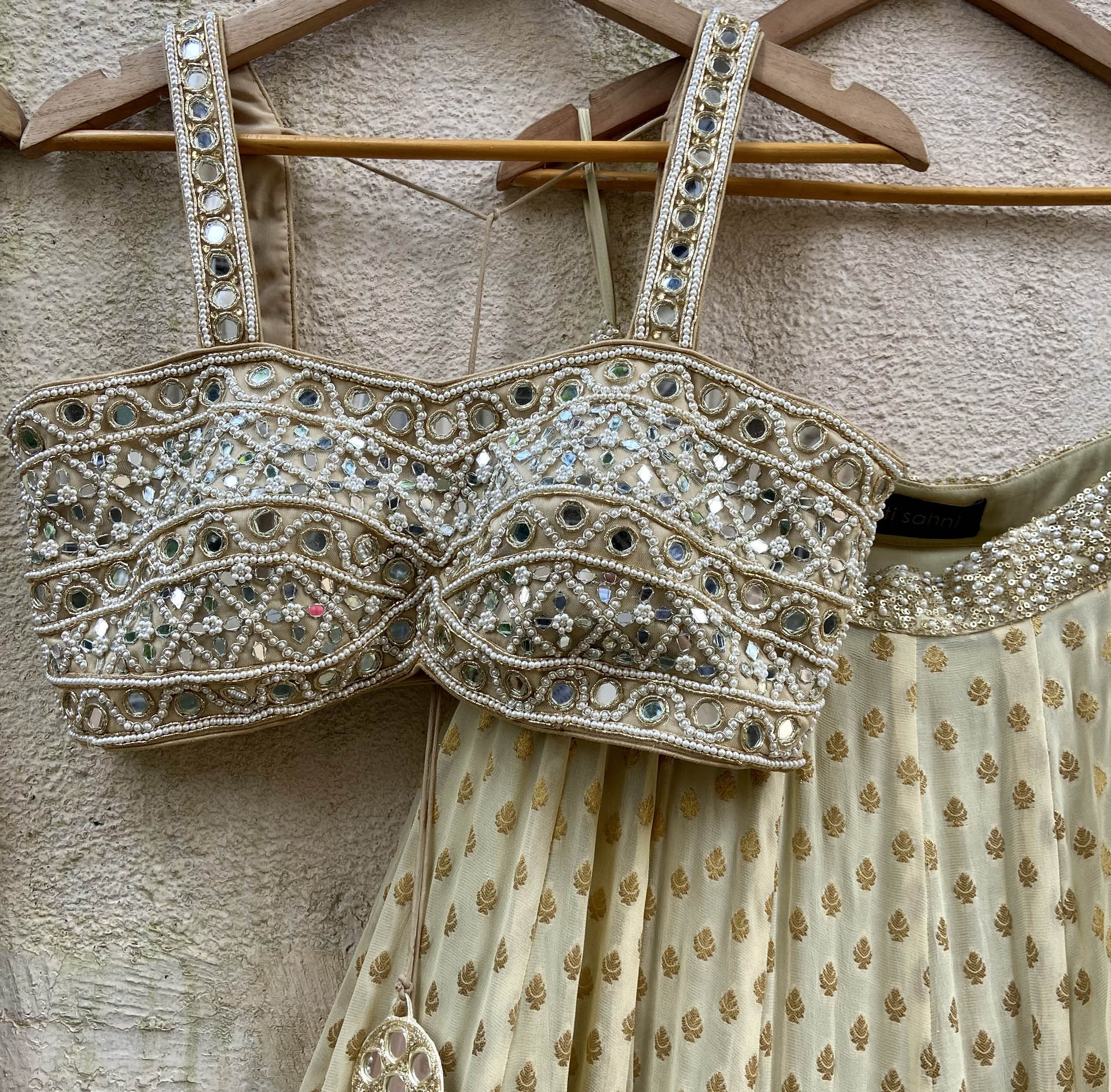 Pale Yellow Lehenga Set image 1