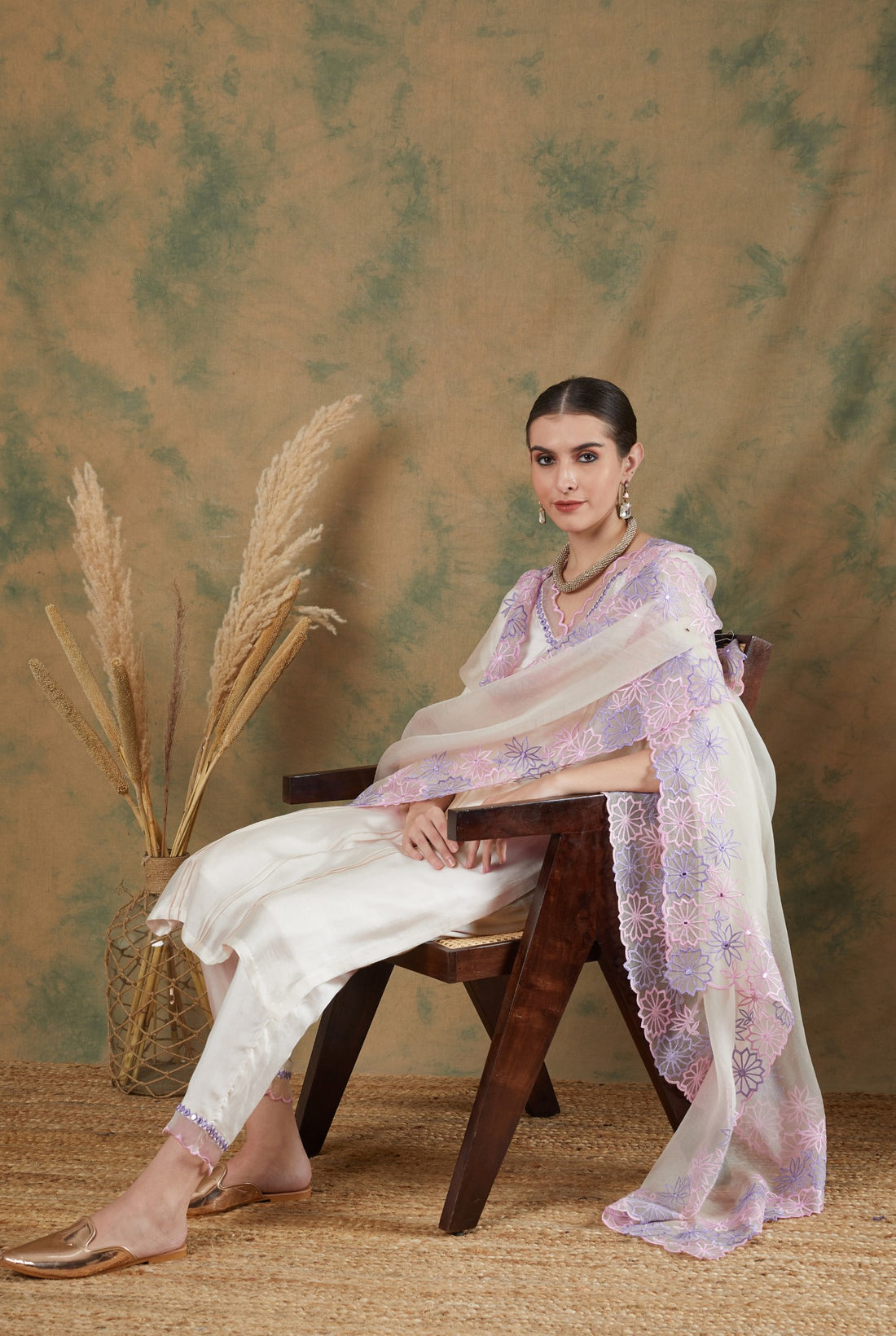 Ivory Suit Three Piece Set image 7