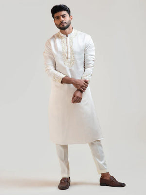 Cream Paradise Kurta Set - L image