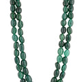 Green Emerald Bead Layered Maala image 0
