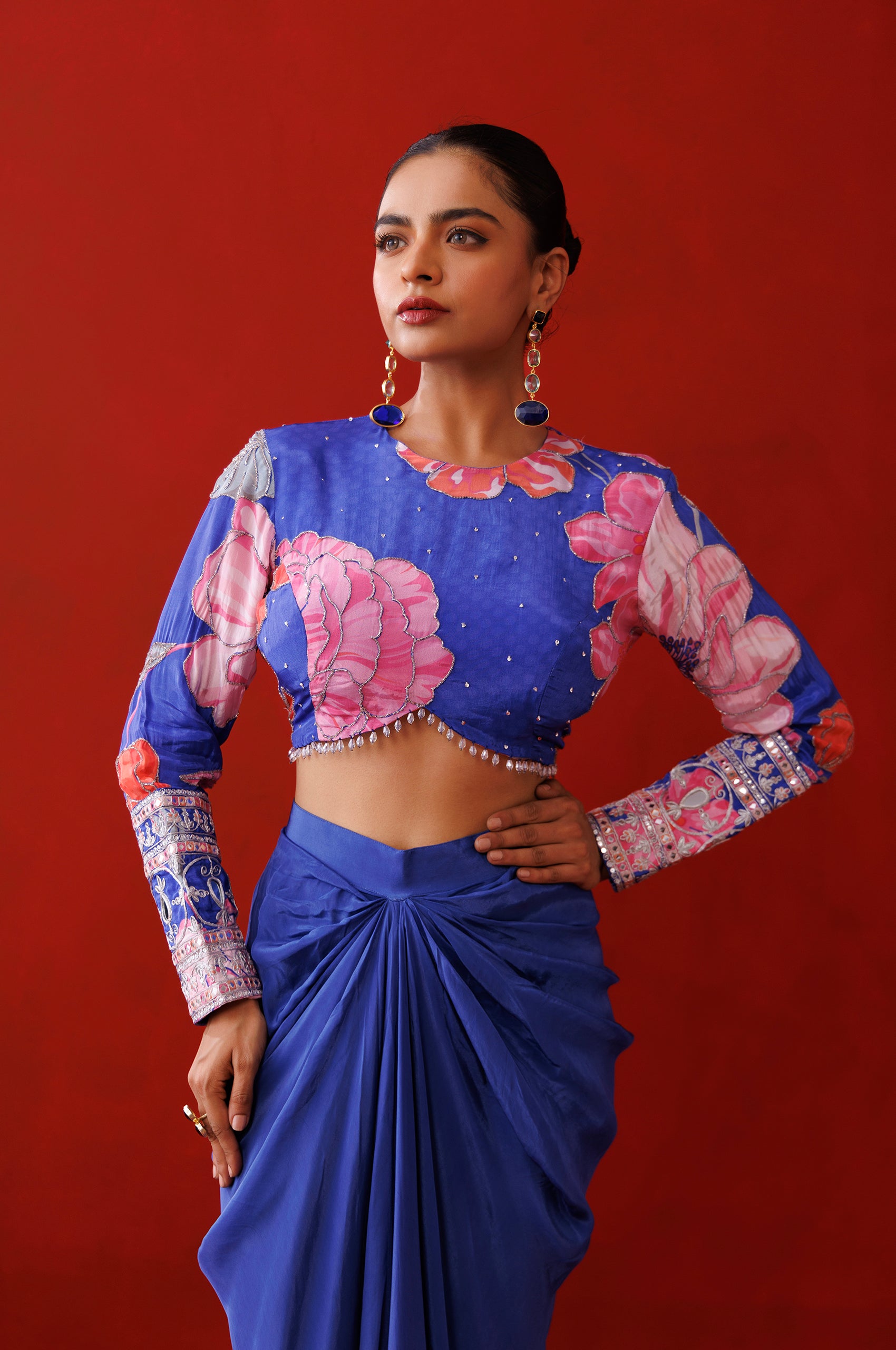 Saphire Drape Skirt Set image 4