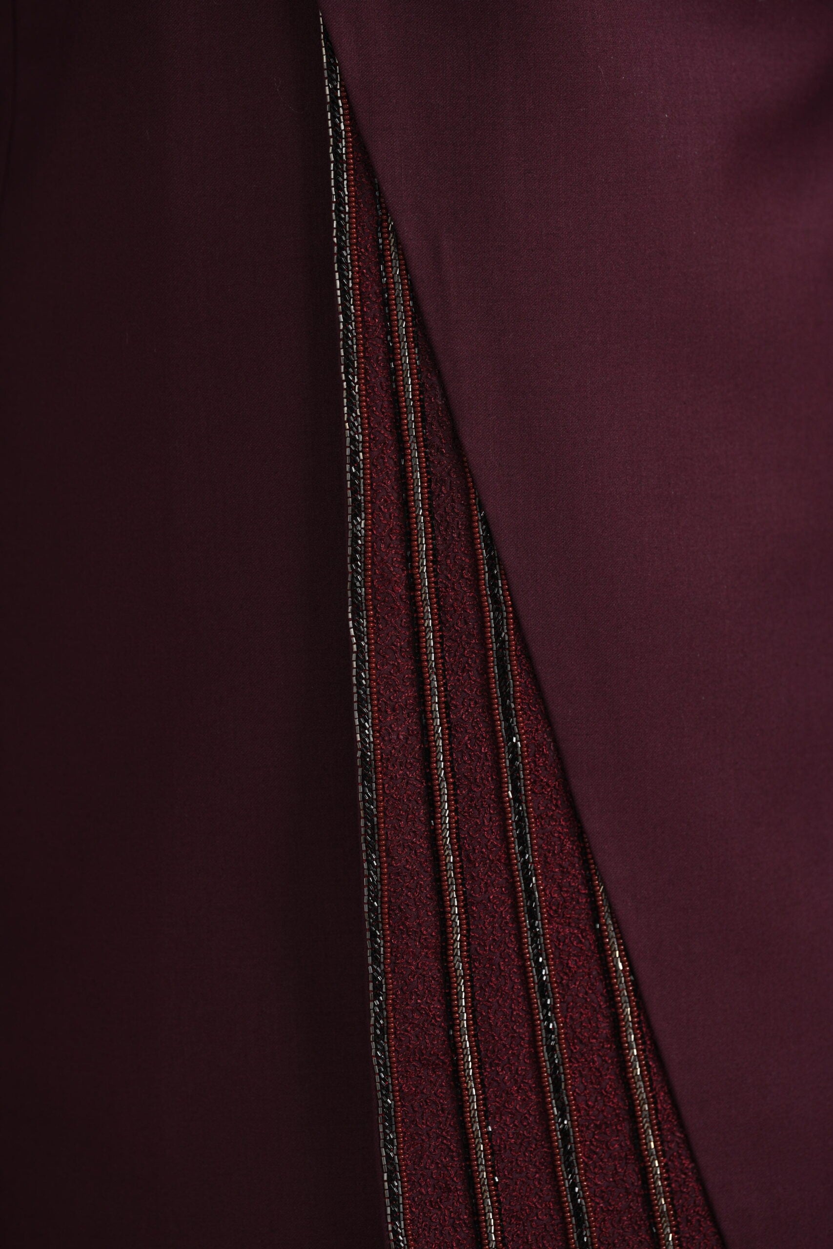 Tibetian Red Assymetrical Achkan Set image 11