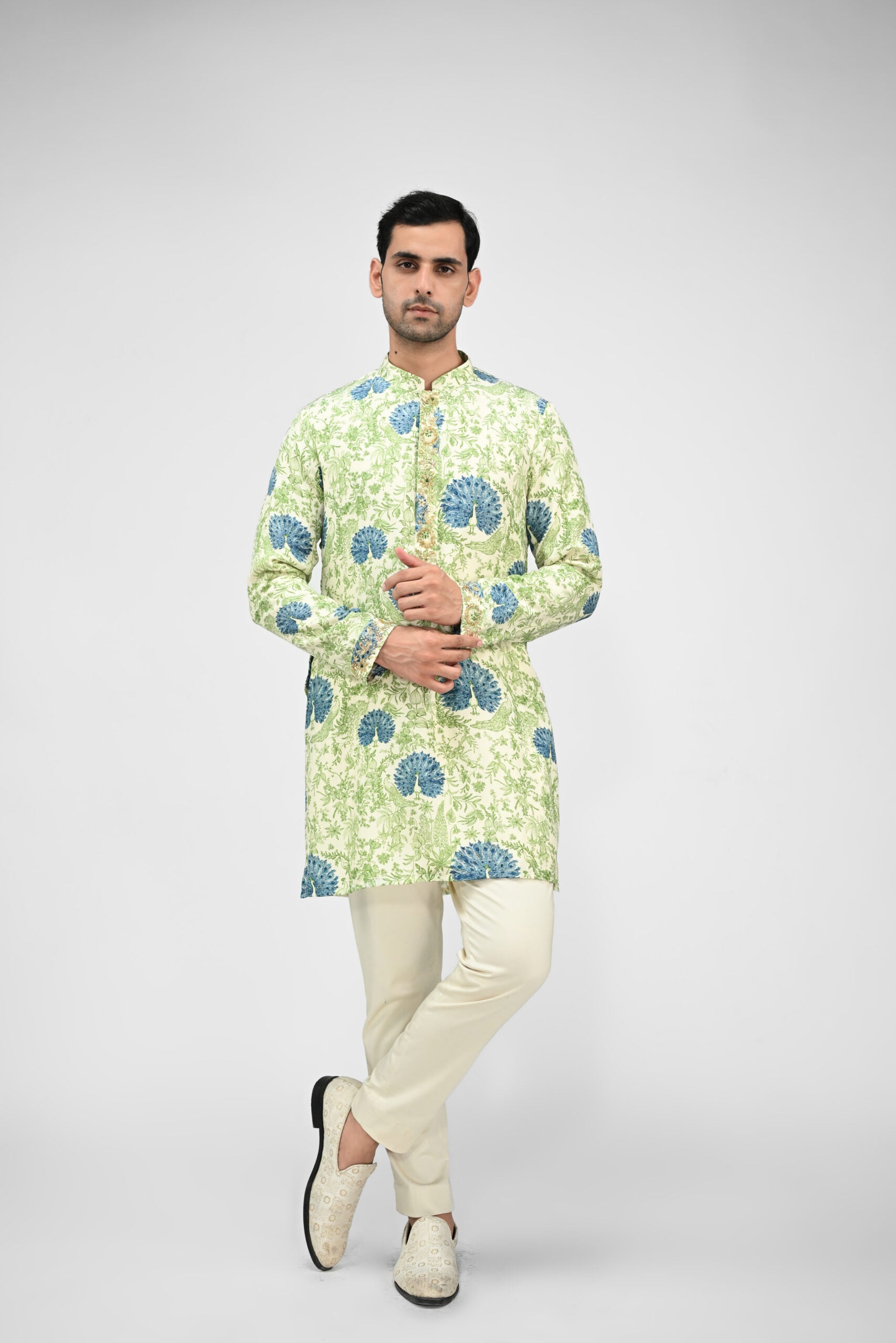 Peacock  Kurta Full Set image 4