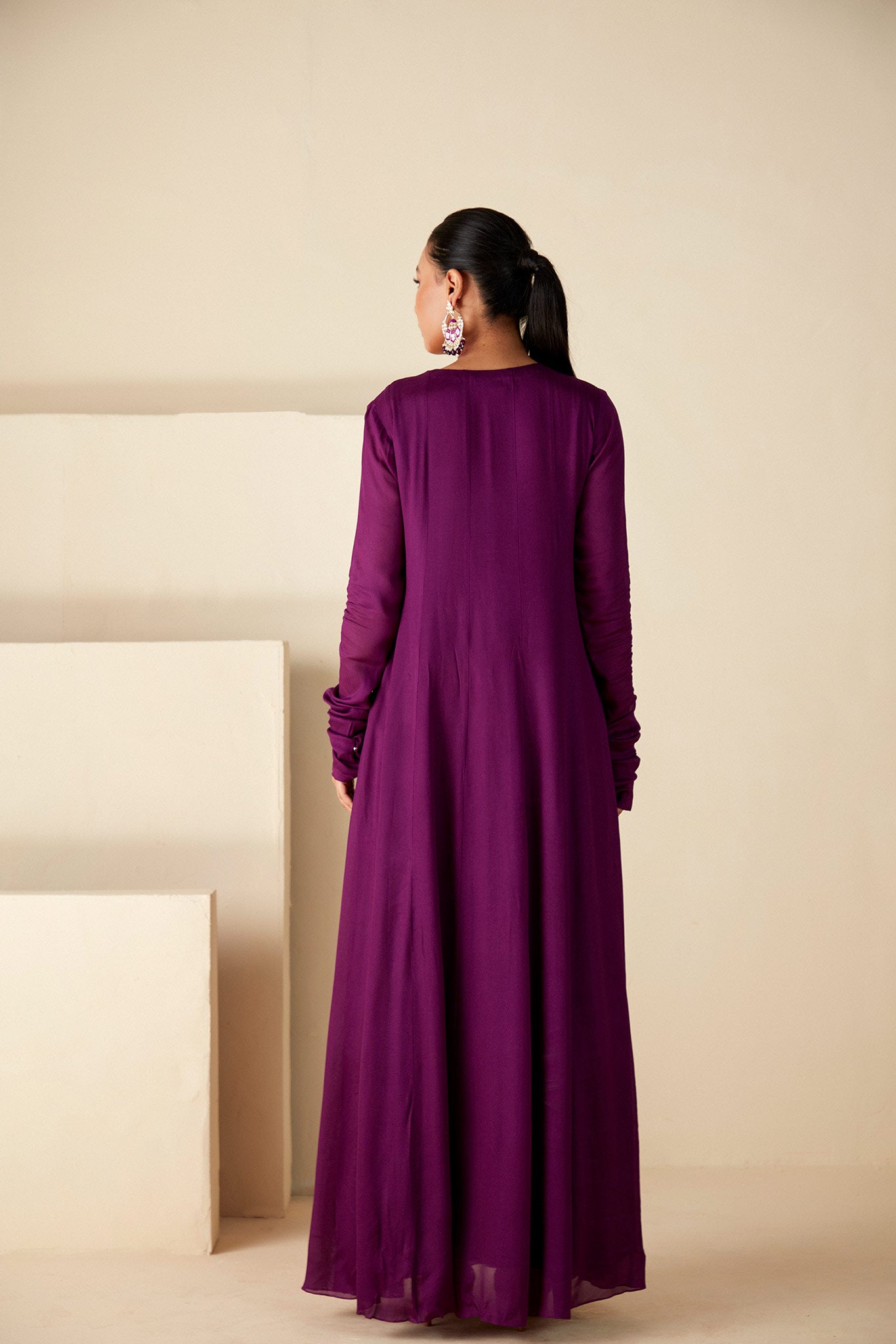Amethyst A-Line Embroidery Dress image 4