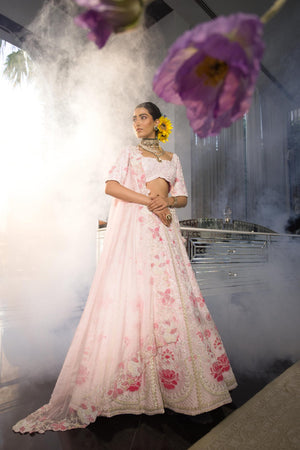 Baby Pink Sammy Lehenga Set - S image