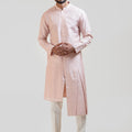 Onion Pink Embroidered Kurta Set image 0