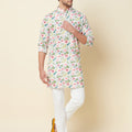 White Print Kurta image 0