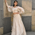 Fiore off White Lehenga image 0