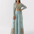 Light Blue Set Paired With Jacket image 0