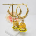 Meenakari Jhumka Hoop Earrings image 0