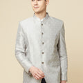 Grey Embroidered Jodhpuri Jacket image 0