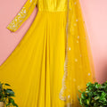Tuscan Yellow Anarkali Set image 0